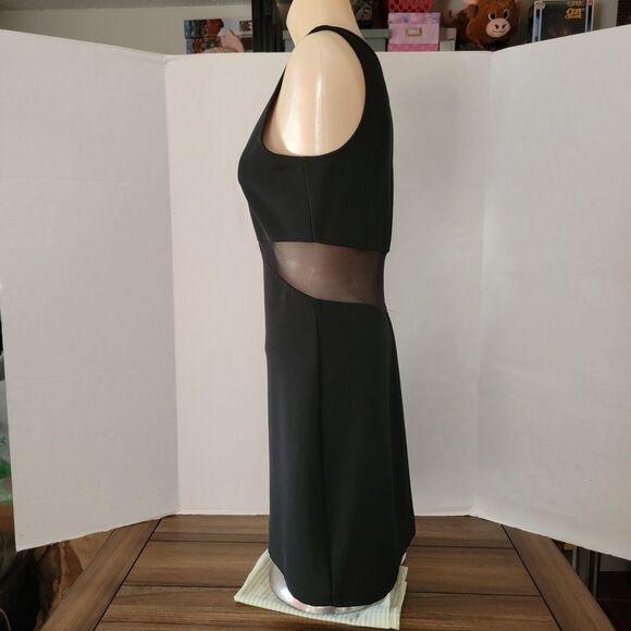 All That Jazz Black Form Fitting Party Dress w/ Sheer Waist - Size Medium - Picture 6 of 8